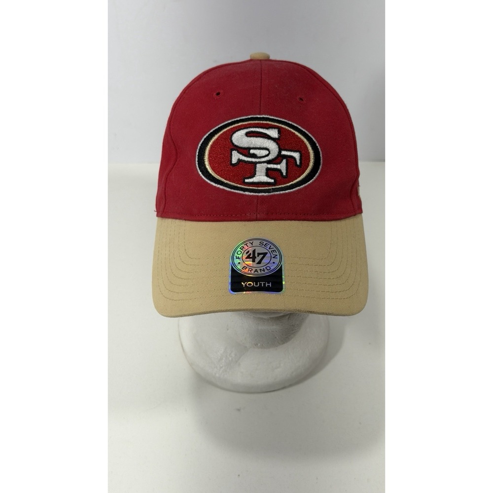 NFL San Francisco 49ers 47 Red Adjustable Hat Youth